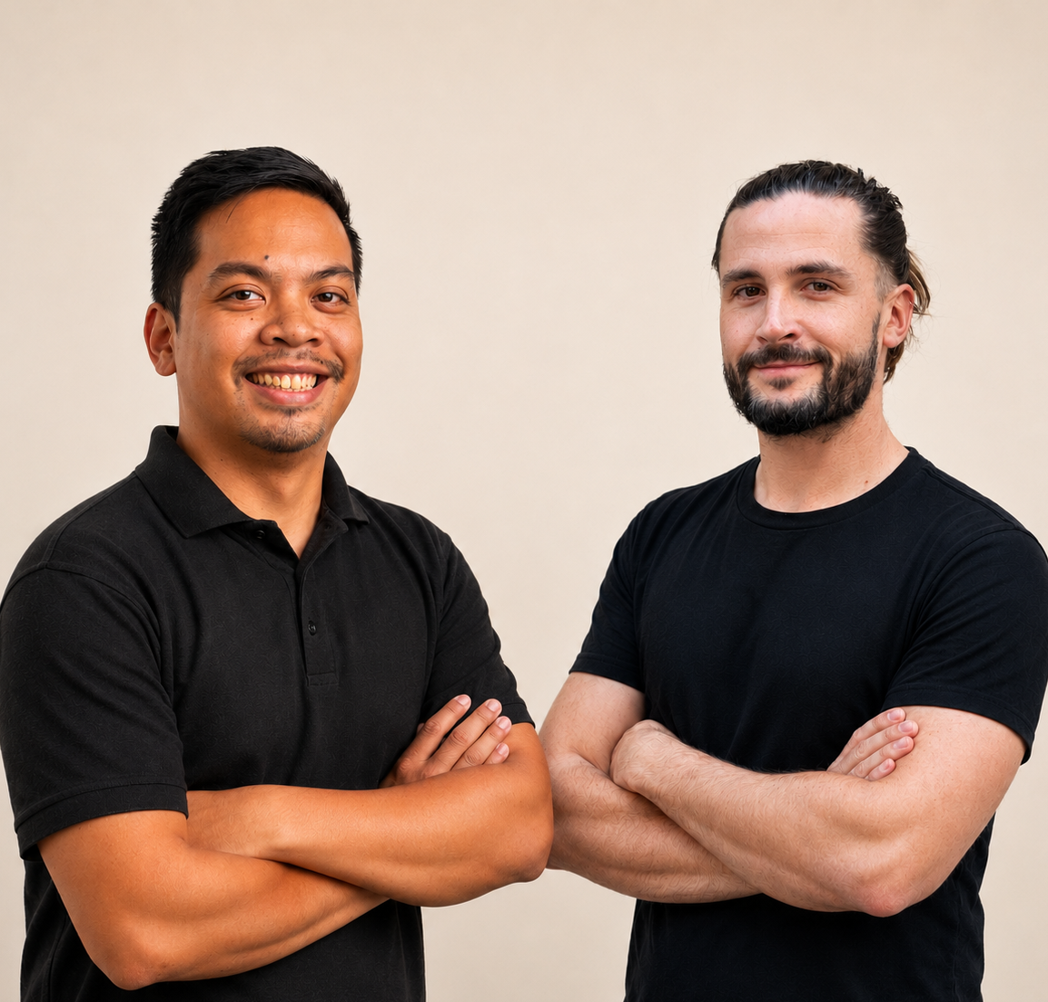 Esteban y Harvey, co-founders de Arka Systems